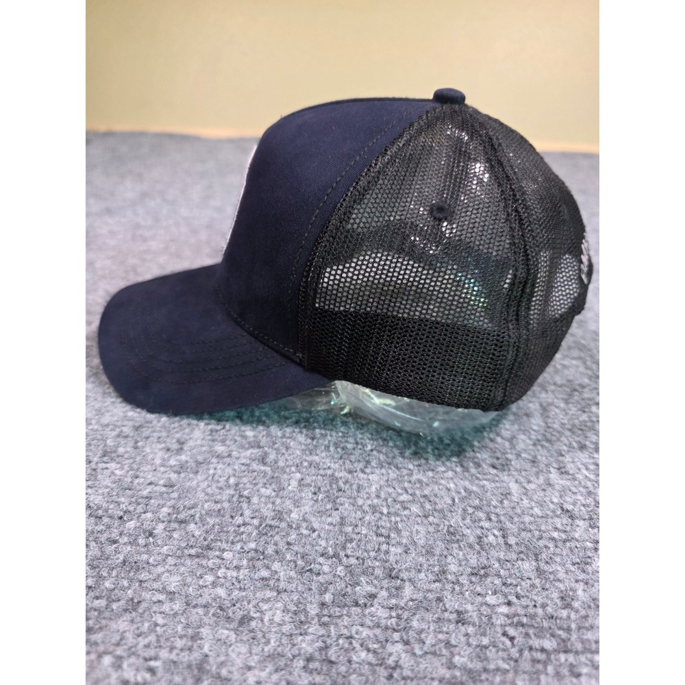 BMW Motorrad Trucker Hat Mens OSFA Navy Blue Black Snapback Mesh Cap - Picture 4 of 10